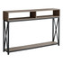 MONARCH SPECIALTIES I 3573  Paola Console Accent Table, 30-1/2inH x 47-1/4inW x 9inD, Taupe/Black