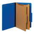 GLOBE WEIS Pendaflex 29035P  Pressboard Classification Folders With Fasteners, 2 1/2in Expansion, Legal Size, Dark Blue, Box Of 10 Folders