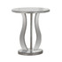 MONARCH PRODUCTS Monarch Specialties I 3726  Janis Accent Table, 24inH x 20inW x 20inD, Brushed Silver