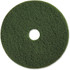 SP RICHARDS 90317 Genuine Joe 17in Scrubbing Floor Pad - 17in Diameter - 5/Carton x 17in Diameter x 1in Thickness - Scrubbing, Floor - 175 rpm to 350 rpm Speed Supported - Heavy Duty, Long Lasting, Dirt Remover, Durable - Fiber - Green