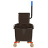 ADIR CORP. ALP462-BRN Alpine PVC Mop Bucket With Side Wringer, 36 Qt, 35inH x 15inW x 25inD, Brown