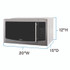 AVANTI MT116V4M 1.1 cu. ft. Stainless Steel Microwave Oven, 1,000 W, Mirror-Finish