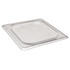 Help prevent cross contamination for food and ingredients using Cambro Camwear 1/6 Flat Food Pan Lids. Each lid is resistant to breaks and odors for long-lasting fresh use.  Compatible with Cambro food pans (sold separately).  Made from break-resistant Camwear polycarbonate.  Stain- and odor-resistant.  Withstands temperatures from -40 deg.F to 210 deg.F.  Dishwasher safe.  NSF listed.