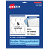 AVERY PRODUCTS CORPORATION 94058-WMF100 Avery Waterproof Permanent Labels With Sure Feed, 94058-WMF100, Oval, 4-1/4in x 2-1/2in, White, Pack Of 600