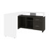 BESTAR INC. 115860-001732 Bestar Equinox 57inW L-Shaped Corner Desk, White/Deep Gray