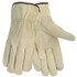 MCR SAFETY 3215M Economy Leather Driver Gloves, Medium, Beige, Pair