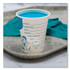 DART SOLO® SC378 Paper Specimen Cups, 8 oz, Blue/White, 50/Sleeve, 20 Sleeves/Carton