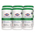 CLOROX SALES CO. Healthcare® 30824 Hydrogen Peroxide Cleaner Disinfectant Wipes, 9 x 6.75, Unscented, White, 95/Canister, 6 Canisters/Carton