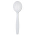 DIXIE FOODS SH207CT Dixie Heavyweight Dispoable Soup Spoons Grab-N-Go by GP Pro - Soup Spoon - 1000 x Soup Spoon - White - 100 Box - 10 / Carton