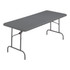 ICEBERG ENTERPRISES LLC 65457 Iceberg IndestrucTable TOO Bifold Table - For - Table TopRectangle Top - 60in Table Top Length x 30in Table Top Width x 2in Table Top Thickness - 29in Height - Indoor, Outdoor - Charcoal, Powder Coated - Tubular Steel