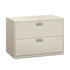 HNI CORPORATION HON 692L-Q  Brigade 600 42inW x 19-1/4inD Lateral 2-Drawer File Cabinet, Light Gray