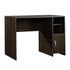 If you are looking for a desk that offers open and closed storage, this desk will suit your needs. The open shelf can be adjusted for accommodate large items, and the door provides hidden space for private items.  Made of engineered wood for lasting strength.  Large surface lets you spread out documents and devices.  Open cubbyhole storage with an adjustable shelf.  Door conceals a hidden storage space.  Accented with silver hardware for a touch of style.  Assembly required.  Hidden storage behind door  Adjustable shelf  Spacious Work Surface  Cinnamon Cherry Finish