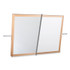 DIVERSIFIED WOODCRAFTS, INC. Spaces™ 4001K Optional Mirror/Markerboard for Mobile Tables, 27.75w x 1.5d x 20.75h, Mirror