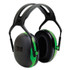 3M/COMMERCIAL TAPE DIV. X1A PELTOR X Series Earmuffs, Model X1A, 22 dB NRR, Black/Green