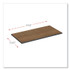 ALERA TT4824EW Reversible Laminate Table Top, Rectangular, 47.63w x 23.63d, Espresso/Walnut