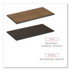 ALERA TT4824EW Reversible Laminate Table Top, Rectangular, 47.63w x 23.63d, Espresso/Walnut