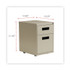 ALERA PABFPY File Pedestal, Left or Right, 2-Drawers: Box/File, Legal/Letter, Putty, 14.96" x 19.29" x 21.65"