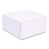 SOUTHERN CHAMPION TRAY SCT® 1541 White One-Piece Non-Window Bakery Boxes, Standard, 8 x 8 x 4, White, Paper, 250/Bundle