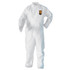 SMITH AND WESSON KleenGuard™ 49104 A20 Breathable Particle Protection Coveralls, Zip Closure, X-Large, White