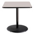 NATIONAL PUBLIC SEATING NPS® CT33636RC1GY Cafe Table, 36w x 36d x 36h, Square Top/Round Base, Gray Nebula Top, Black Base