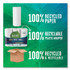 SEVENTH GENERATION 13731CT 100% Recycled Paper Kitchen Towel Rolls, 2-Ply, 11 x 5.4, 140 Sheets/Roll, 24 Rolls/Carton