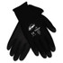 MCR SAFETY N9699SDZ Ninja HPT PVC coated Nylon Gloves, Small, Black, Pair