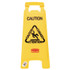 RUBBERMAID COMMERCIAL PROD. 611200YW Multilingual "Caution" Floor Sign, 11 x 12 x 25, Yellow