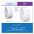 KIMBERLY-CLARK PROFESSIONAL Scott® 07006 Essential Coreless JRT, Septic Safe, 2-Ply, 3.75" x 1,150 ft, White, 12 Rolls/Carton