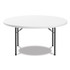 ALERA PT60RW Round Plastic Folding Table, 60" Diameter x 29.25h, White