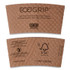 ECO-PRODUCTS,INC. EG-2000 EcoGrip Hot Cup Sleeves - Renewable and Compostable, Fits 12, 16, 20, 24 oz Cups, Kraft, 1,300/Carton