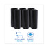 BOARDWALK 510 Low-Density Waste Can Liners, 16 gal, 1 mil, 24 x 32, Black, 10 Bags/Roll, 15 Rolls/Carton