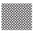 DEFLECTO CORPORATION CM3540BD FashionMat Chair Mat for Flat Pile Carpeted and Hard Floors, Rectangular, Straight Edges, 35" x 40", White/Black