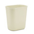 RUBBERMAID COMMERCIAL PROD. 254100BG Fiberglass Wastebasket, 3.5 gal, Fiberglass, Beige