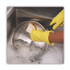 BOARDWALK 16320 Light-Duty Scrubbing Sponge, Individually Wrapped, 3.6 x 6.1, 0.7" Thick, Yellow/White, 20/Carton
