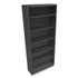 HON COMPANY S82ABCS Metal Bookcase, Six-Shelf, 34.5w x 12.63d x 81.13h, Charcoal