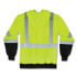 TENACIOUS HOLDINGS, INC. ergodyne® 21846 GloWear 8372 ZipUp HiVis Class 3 Zip Hooded Sweatshirt with Black Bottom, Polar Fleece, Lime, 2X-Large