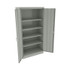 ALERA CM7218LG Assembled 72" High Heavy-Duty Welded Storage Cabinet, Four Adjustable Shelves, 36w x 18d, Light Gray