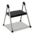 COSCO 11014PBL1E Folding Step Stool, 1-Step, 200 lb Capacity, 9.9" Working Height, Platinum/Black