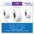 KIMBERLY-CLARK PROFESSIONAL Scott® 07805 Essential JRT Jumbo Roll Bathroom Tissue, Septic Safe, 2-Ply, 3.55" x 1,000 ft, White, 12 Rolls/Carton