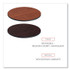 ALERA TTRD36CM Reversible Laminate Table Top, Round, 35.5" Diameter, Medium Cherry/Mahogany