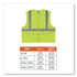 TENACIOUS HOLDINGS, INC. ergodyne® 21169 GloWear 8225Z Class 2 Standard Solid Vest, Polyester, Lime, 4X-Large/5X-Large