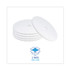 BOARDWALK 4024WHI Polishing Floor Pads, 24" Diameter, White, 5/Carton