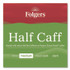 KEURIG DR PEPPER Folgers® 20527CT Half Caff Ground Coffee, 22.6 oz Canister, 6/Carton