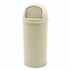 RUBBERMAID COMMERCIAL PROD. 816088BG Marshal Classic Container, 15 gal, Plastic, Beige