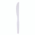 BOARDWALK KNIFEMWPSCT Mediumweight Polystyrene Cutlery, Knife, Plastic, White, 100/Box, 10 Boxes/Carton