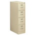 HON COMPANY 314PL 310 Series Vertical File, 4 Letter-Size File Drawers, Putty, 15" x 26.5" x 52"