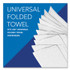 KIMBERLY-CLARK PROFESSIONAL Scott® 01807 Essential Multi-Fold Towels 100% Recycled, 1-Ply, 9.2 x 9.4, White, 250/Pack, 16 Packs/Carton