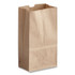 ROSS & WALLACE PAPER PRODUCTS, INC. GK1-500 Grocery Paper Bags, 1# Size, 30# Basis Weight, 3.5" x 2.25" x 6.63", Kraft, 500/Bundle