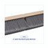 BOARDWALK 20436 Floor Brush Head, 3" Gray Flagged Polypropylene Bristles, 36" Brush