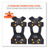 TENACIOUS HOLDINGS, INC. ergodyne® 16733 Trex 6300TC One-Piece Slip-on Tungsten Carbide Ice Cleats, Medium, Black, Pair